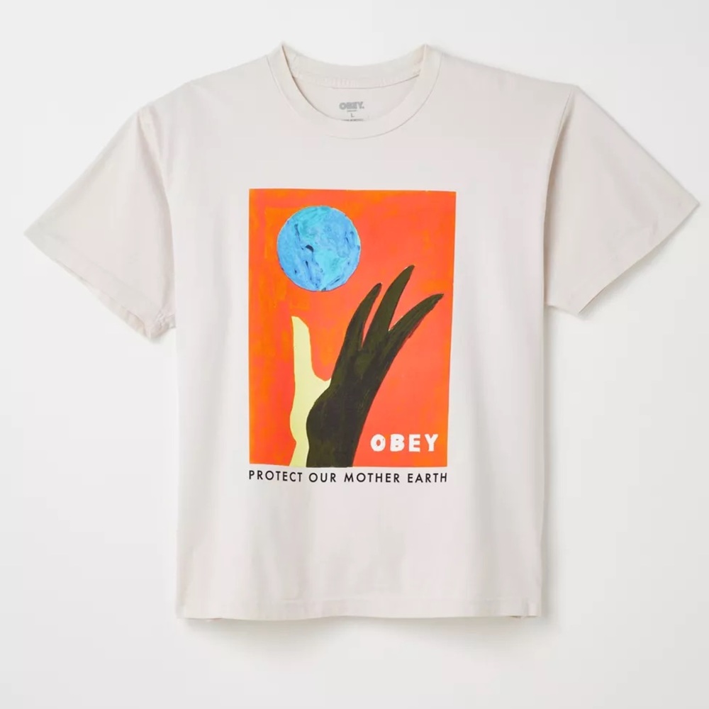 OBEY Protect Our Mother Earth Tee Size M New without tags